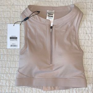 GymShark Speed Padded Sports Bra - Taupe